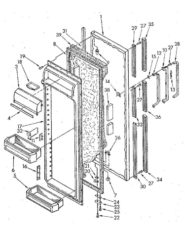 Refrigerator door