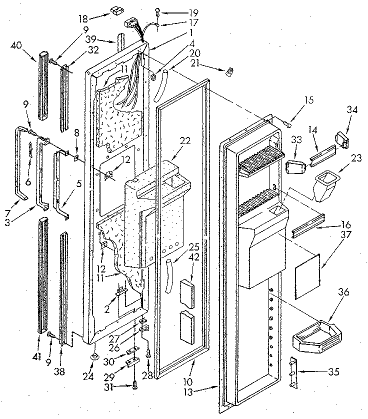 Freezer door