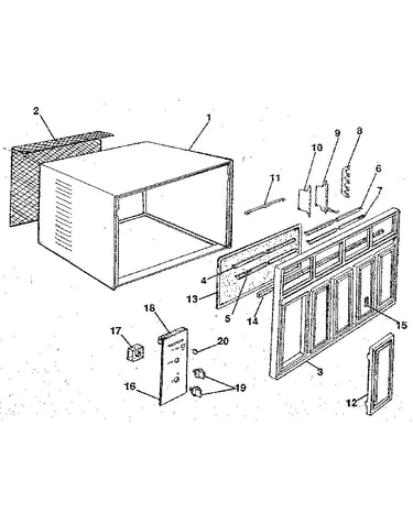 Cabinet and front panel