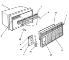 Kenmore 2538791830 cabinet and front panel diagram