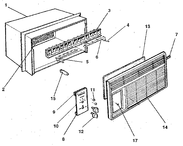 Cabinet and front panel