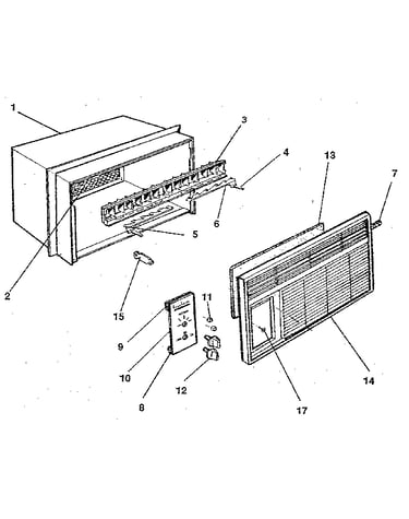 Cabinet and front panel