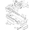 Kenmore 1069507611 motor and ice container diagram