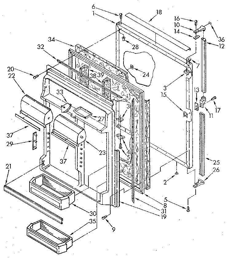 Refrigerator door