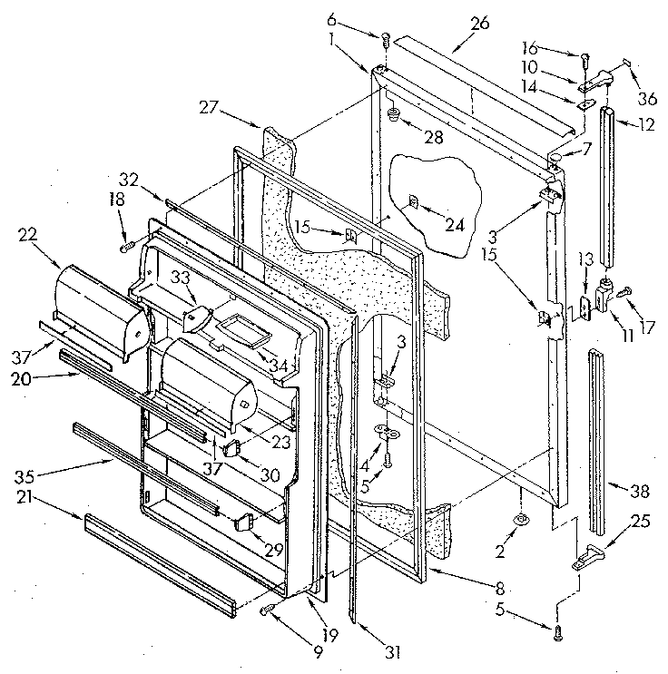 Refrigerator door