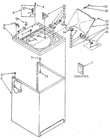 Top and cabinet