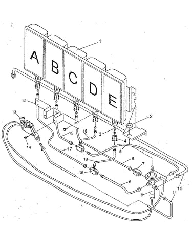 Gas burners and manifold