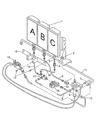 Gas burners and manifold