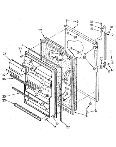 Refrigerator door