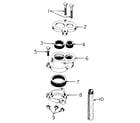 Craftsman 390251180 2" and 3" vertical casing adapter diagram