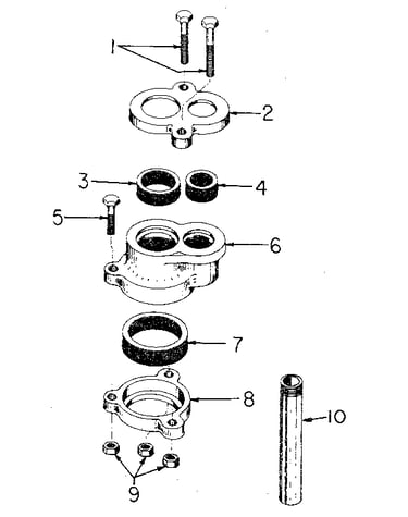 2" and 3" vertical casing adapter