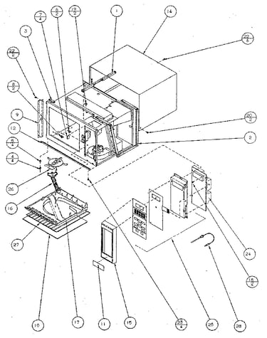 Control panel and cavity