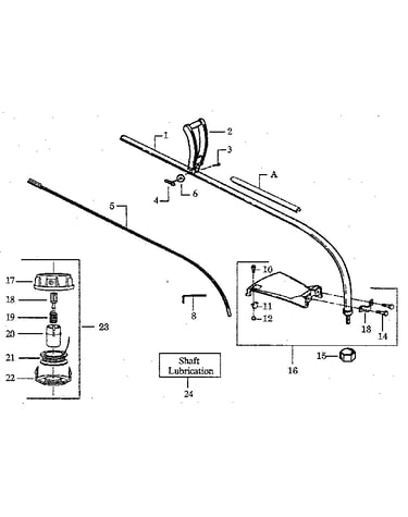 Drive shaft and cutting head