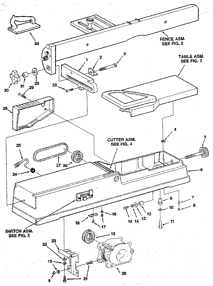 Figure 1 - jointer assembly