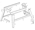 Craftsman 113232200 figure 6 - leg set assembly diagram
