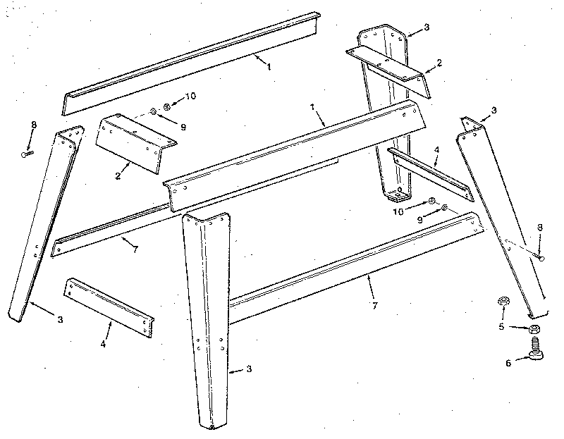 Figure 6 - leg set assembly