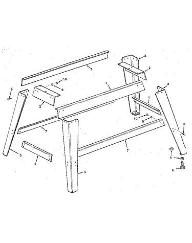 Figure 6 - leg set assembly