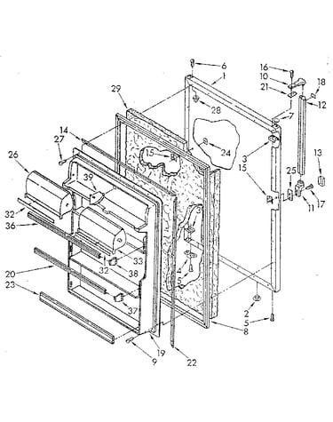 Refrigerator door