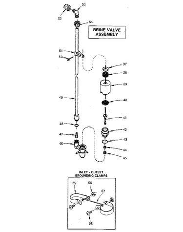 Brine valve assembly