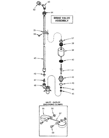 Brine valve assembly