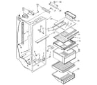 Kenmore 1069505581 refrigerator liner diagram