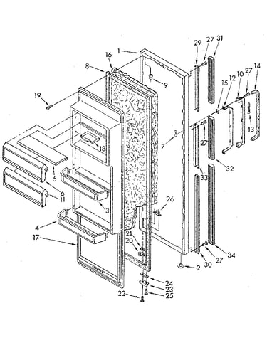 Refrigerator door