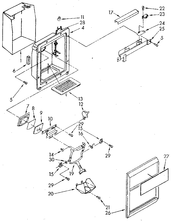 Dispenser front