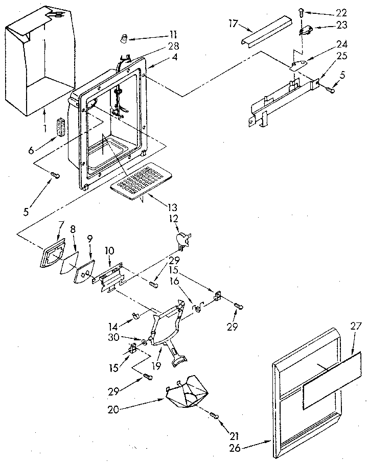 Dispenser front