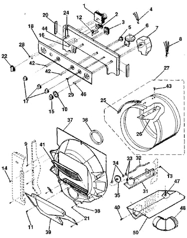 Console controls, drum