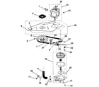 Kenmore 41799975800 washer drive system, pump diagram