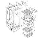 Kenmore 1068550580 refrigerator liner diagram