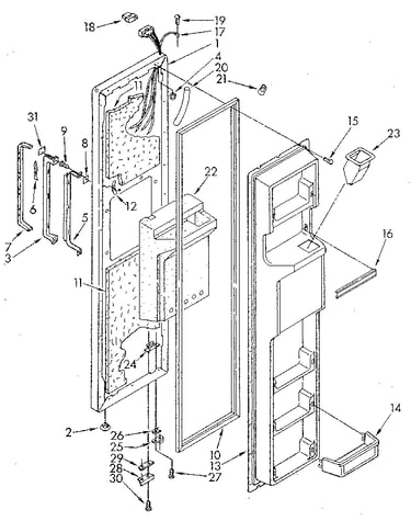 Freezer door