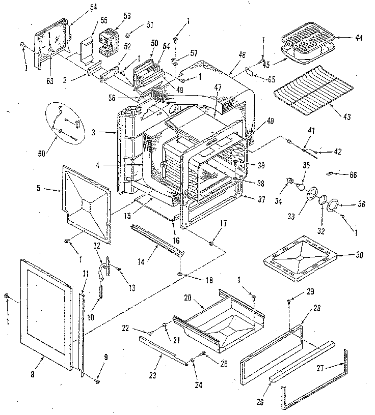 Oven body section