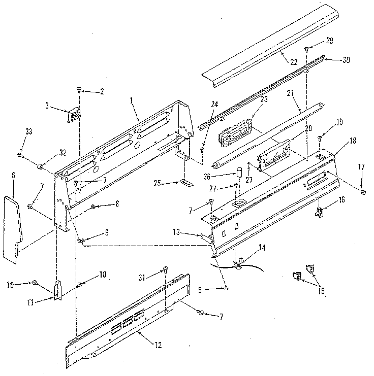 Backguard section