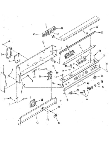 Backguard section