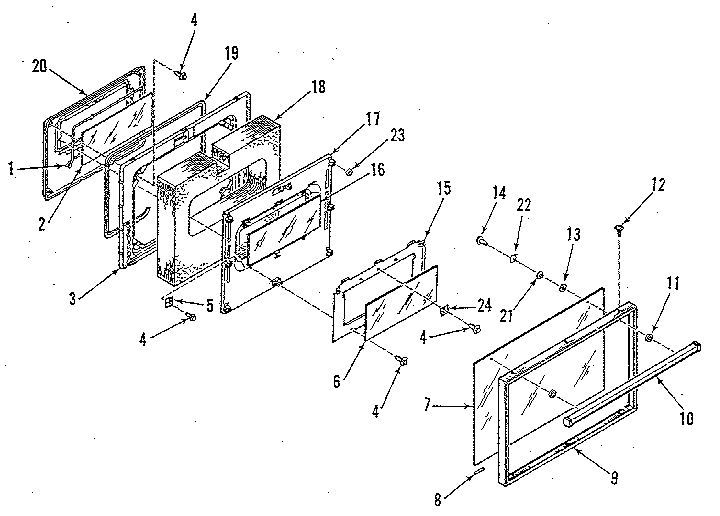 OVEN DOOR SECTION