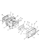 Oven door section