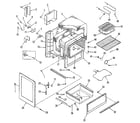 Kenmore 9116348910 oven body section diagram