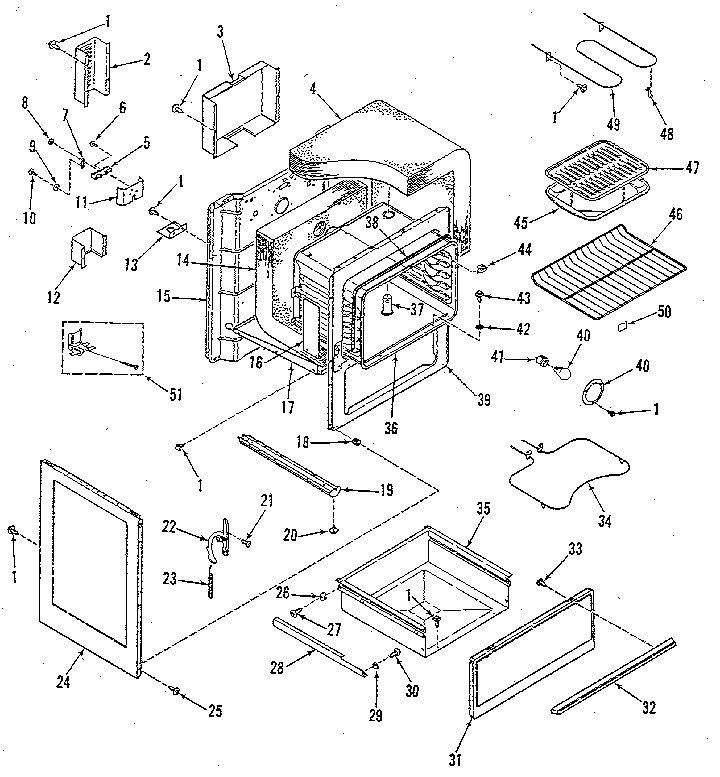Oven body section