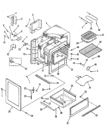 Oven body section