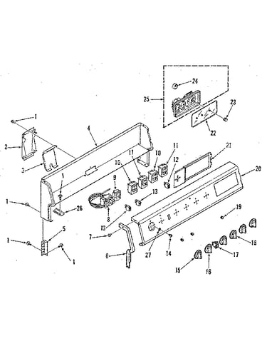 Backguard section