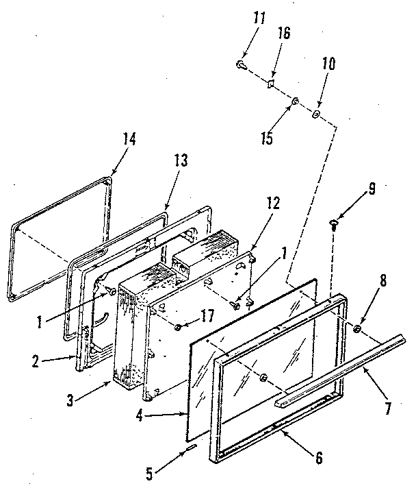 OVEN DOOR SECTION