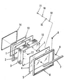 Oven door section