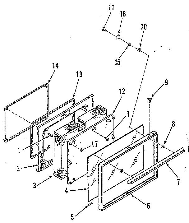 OVEN DOOR SECTION