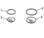 Kenmore 9119330190 optional porcelain pan and chrome ring kit diagram