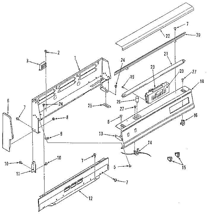 Backguard section