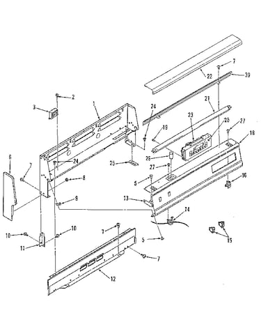 Backguard section
