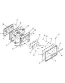 Oven door section