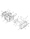 Oven door section