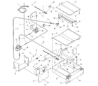 Kenmore 9117360990 broiler and oven burner section diagram